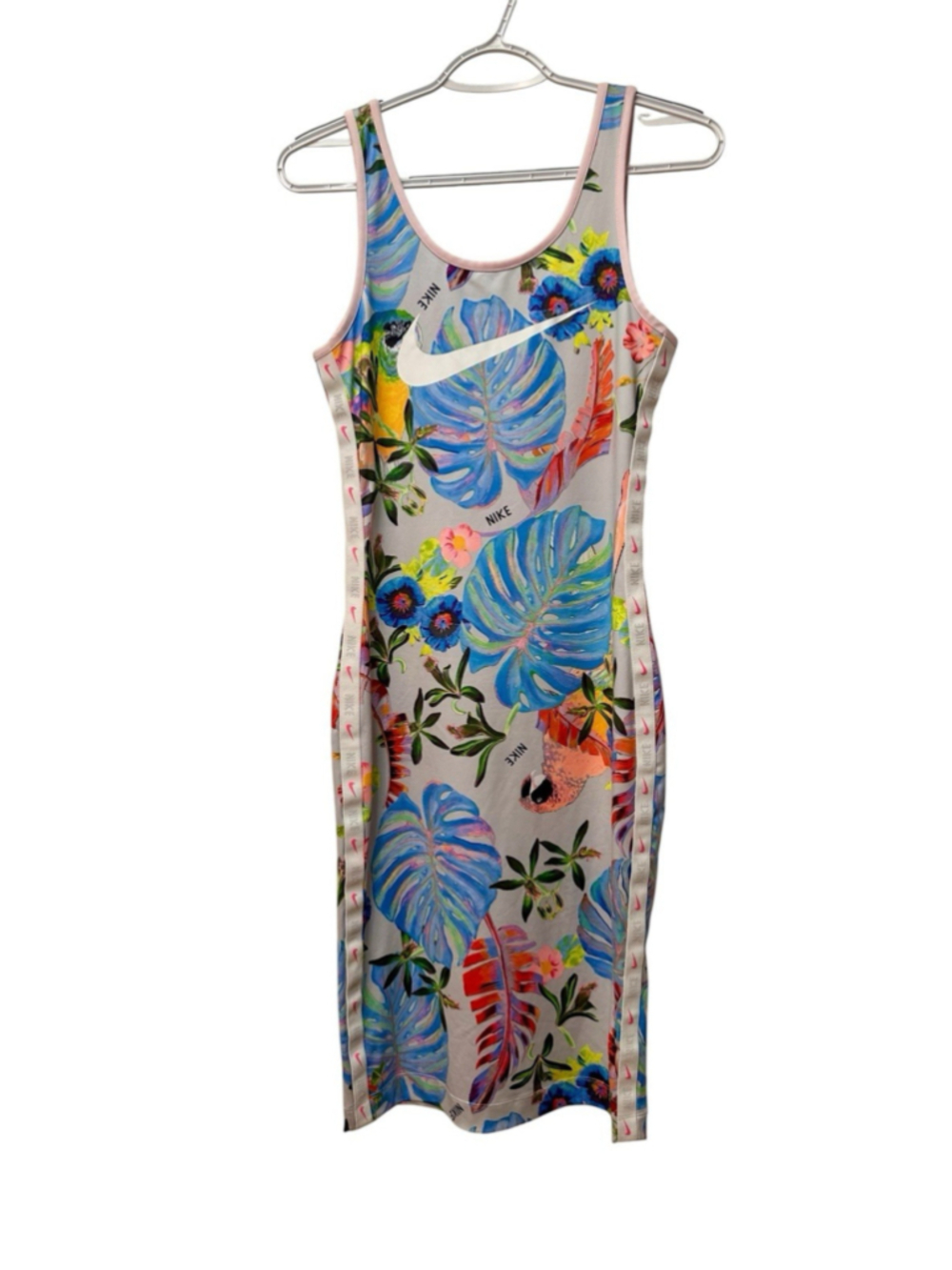 NIKE Tropical Outdoor Activewear Tank Dress Womens Small Golf, Walking, Fishing - Picture 3 of 17